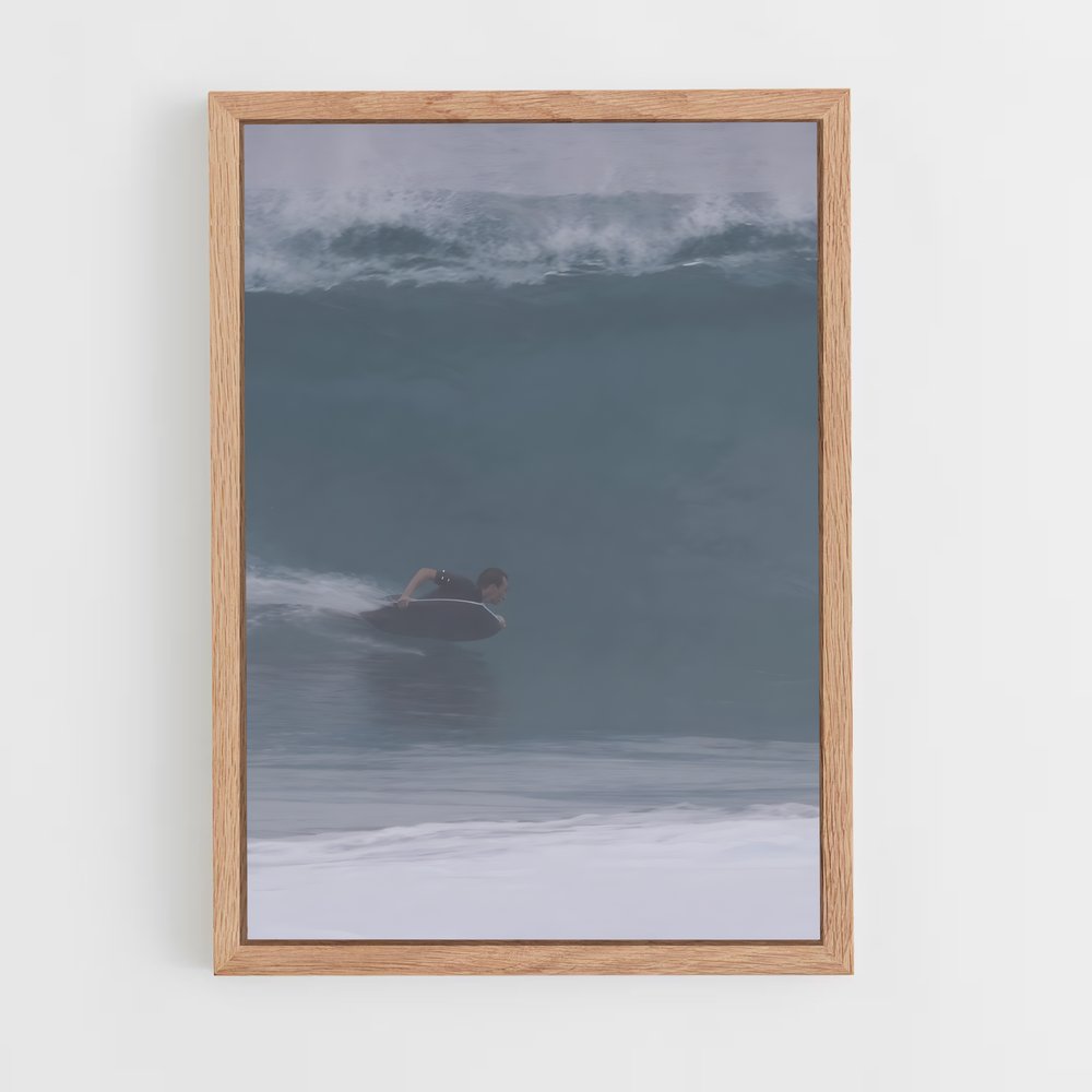 Poster Surf dans la Vague – affiche Bodyboard (vue 4)